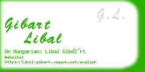 gibart libal business card